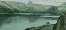 Stylish Fine Art, Original Oil Painting of Loch Glencoul Scotland 