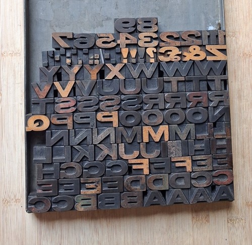 Wooden letterpress printing - letterpress,