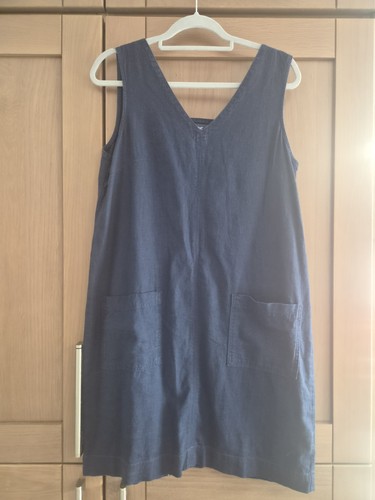 Next linen shift dress - dress,, navy