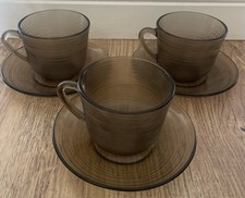 Vintage French Arcoroc Ridged