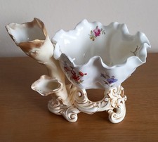 Antique Moore Bros Porcelain Dish Or Bowl With Cornucopia