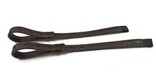 Black/ Brown Leather  T-Bar