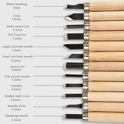 Wood carving knife chisel - 12, &