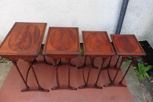 Antique mahogany nest 4 - antique,