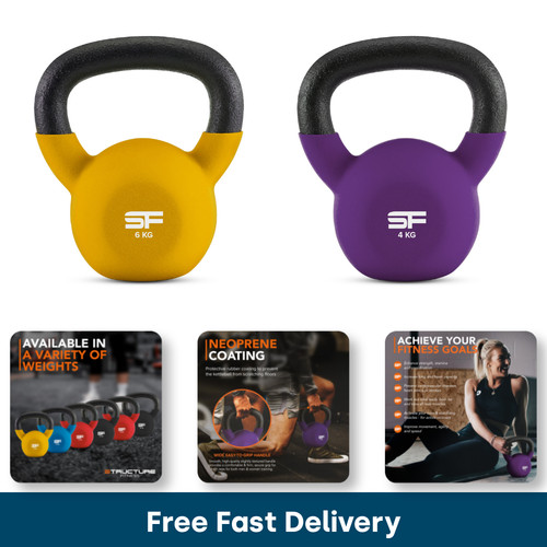 Neoprene kettlebells 24kg - neoprene,