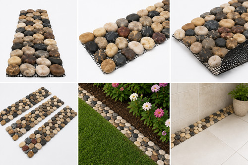Border garden pebble plant - border,