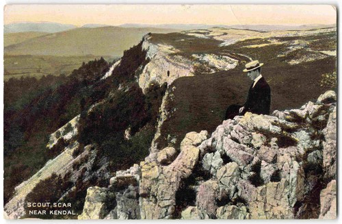 Scout scar near kendal cumbria - scout,