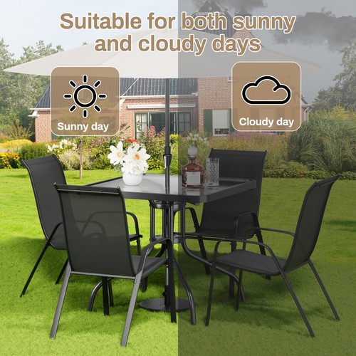 Pieces outdoor dining set - 5,