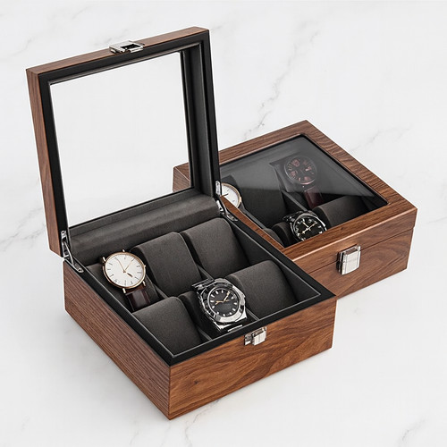Wooden watch box - wooden,
