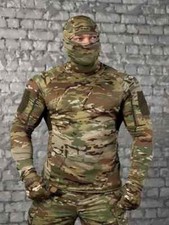 Combat Tactical Sweat Shirt Ubacs / Ubacs with Balaclava Multicam