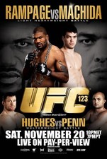 UFC 123 Fight Poster 11x17