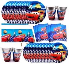 Disney Cars Lightning McQueen Party Pack Plates Cups Napkins Balloons Loot Bags