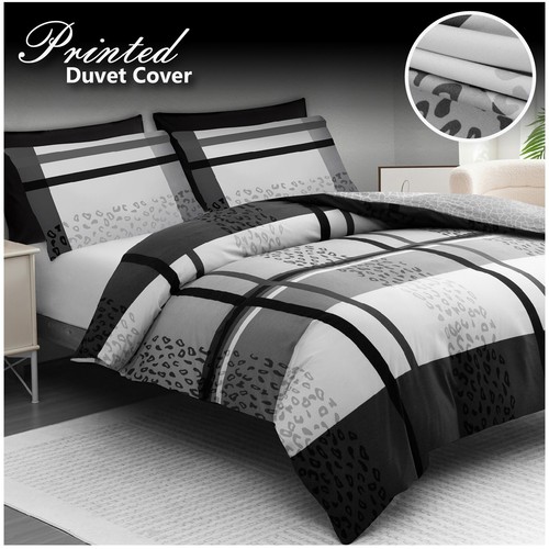 Reversible double duvet cover - reversible,