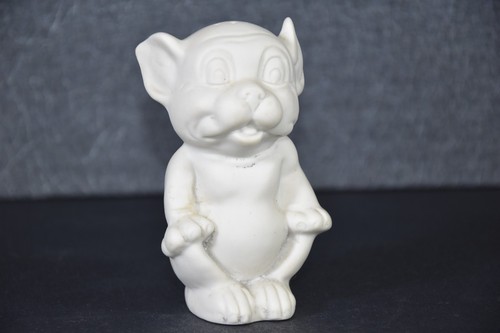 Vintage bonzo dog white bisque - white,