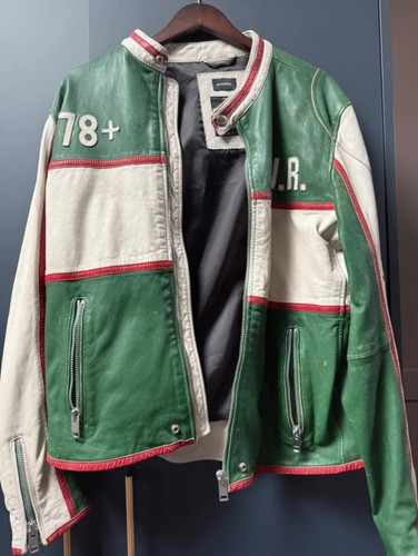 Diesel leather jacket - leather,