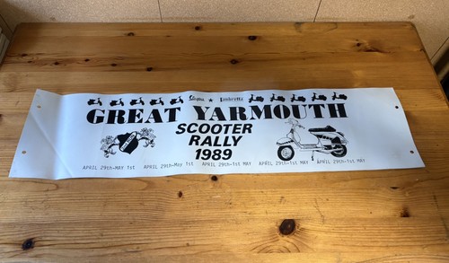 Vintage scooter rally leg - vintage,