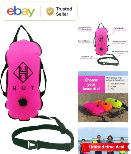 Pink swim buoy - swim, tow
