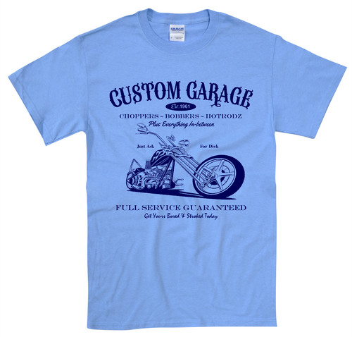 Custom garage biker shirt - garage,