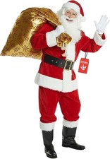 Mens Deluxe Plush Santa Claus