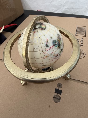 Gemstone desktop globe - globe, gold