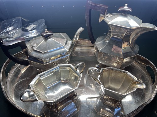 Sheffield plate vintage - plate,