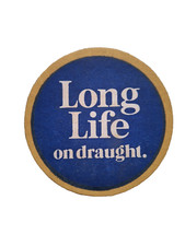 Long Life On Draught Beer Mat