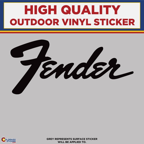 Fender guitar die cut - die, text