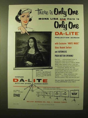 1958 lite projection - 1958, da-lite