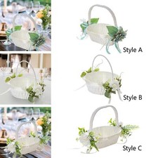 Flower Girl Basket with Handle