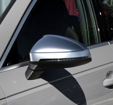 Audi Mirror Covers Matte Silver Wing Cap Replacement A4 A5 S4 RS4 B9 2016-