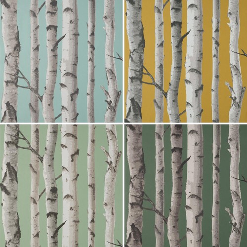 Fine decor birch trees - decor,