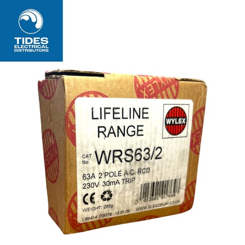 Wylex rcd amp 30ma - 63,