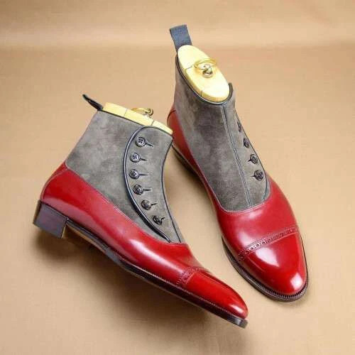 Handmade men red - handmade, leather