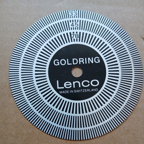 Goldring lenco strobe disc - lenco,