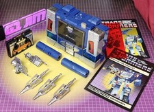 Vintage Hasbro Transformers G1 Decepticon Soundwave & Buzzsaw Complete w/Insts