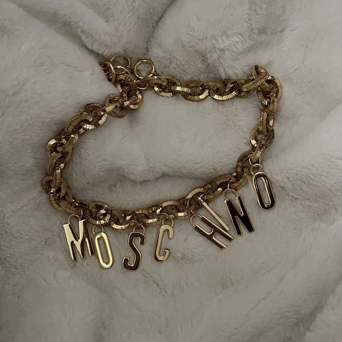 Moschino gold chain belt - chain,