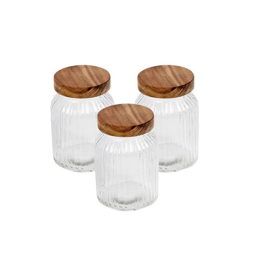 Glass storage jar - glass, airtight