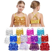 UK Kids Girls Sequin Jazz