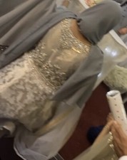 Stunning Wedding Party Engagement Walima Long Dress  Embroidered Pakistani Golu