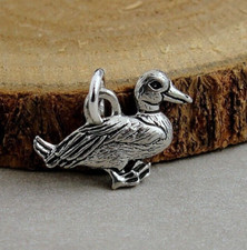 Silver Duck Charm - Mallard