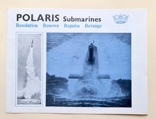 Original Royal Navy Polaris Submarines 'Welcome Aboard' Leaflet