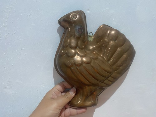 Vintage copper chicken hen - copper,