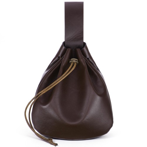 Leather belt pouch vintage - leather,