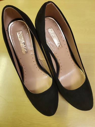Miss ladies black - ladies, suede