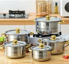 5pcs stainless steel soup pot - soup,
