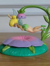 Disney  Fairies Party Supply-Cake Toppers Tinkerbell Flying Dangle Rare Plastic 