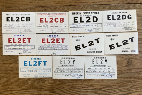 Liberia qsl cards - liberia,