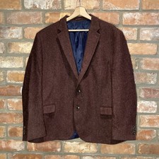 Marks & Spencer Moon Tweed Blazer Jacket 48S Wool Luxury Tailored Fit