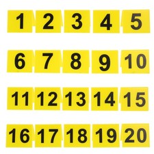  20 Pcs Crime Scene Evidence Marker Number Badges Small Table Numbers Restaurant