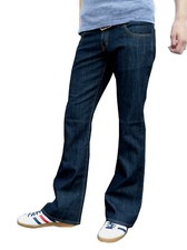 Mens Indigo Blue Boot Cut